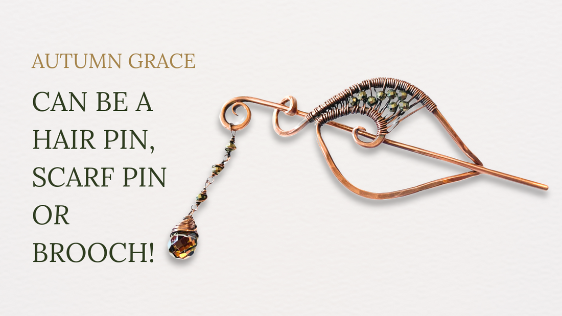 "Autumn Grace" Hair Pin or Jewelry Accessory Tutorial: Step-by-Step Guide