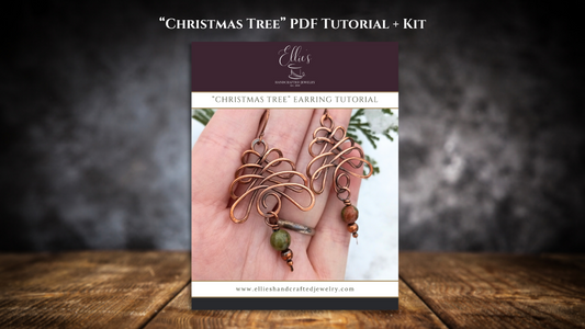 "Celtic Christmas Tree" Earrings - Kit & PDF Download