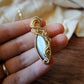 Silky Grey Moonstone Pendant in 14K Gold-Fill