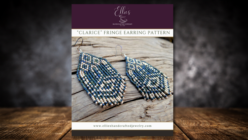 "Clarice" Fringe Earring Pattern - PDF File ONLY