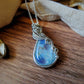 Flashy Rainbow Moonstone Pendant in Sterling Silver