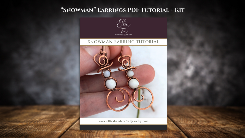 "Snowman" Earrings - Kit & PDF Download