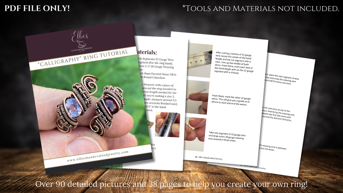 Calligraphy Drawn Rings